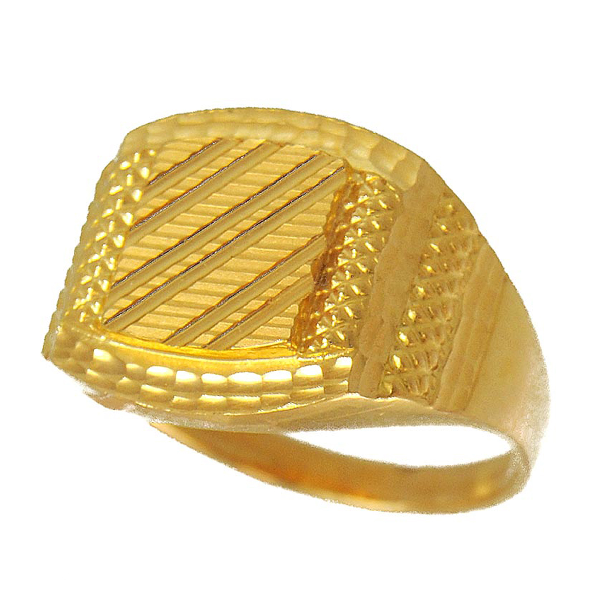 22K Gold Ring For Men - 235-GR5772 in 4.500 Grams